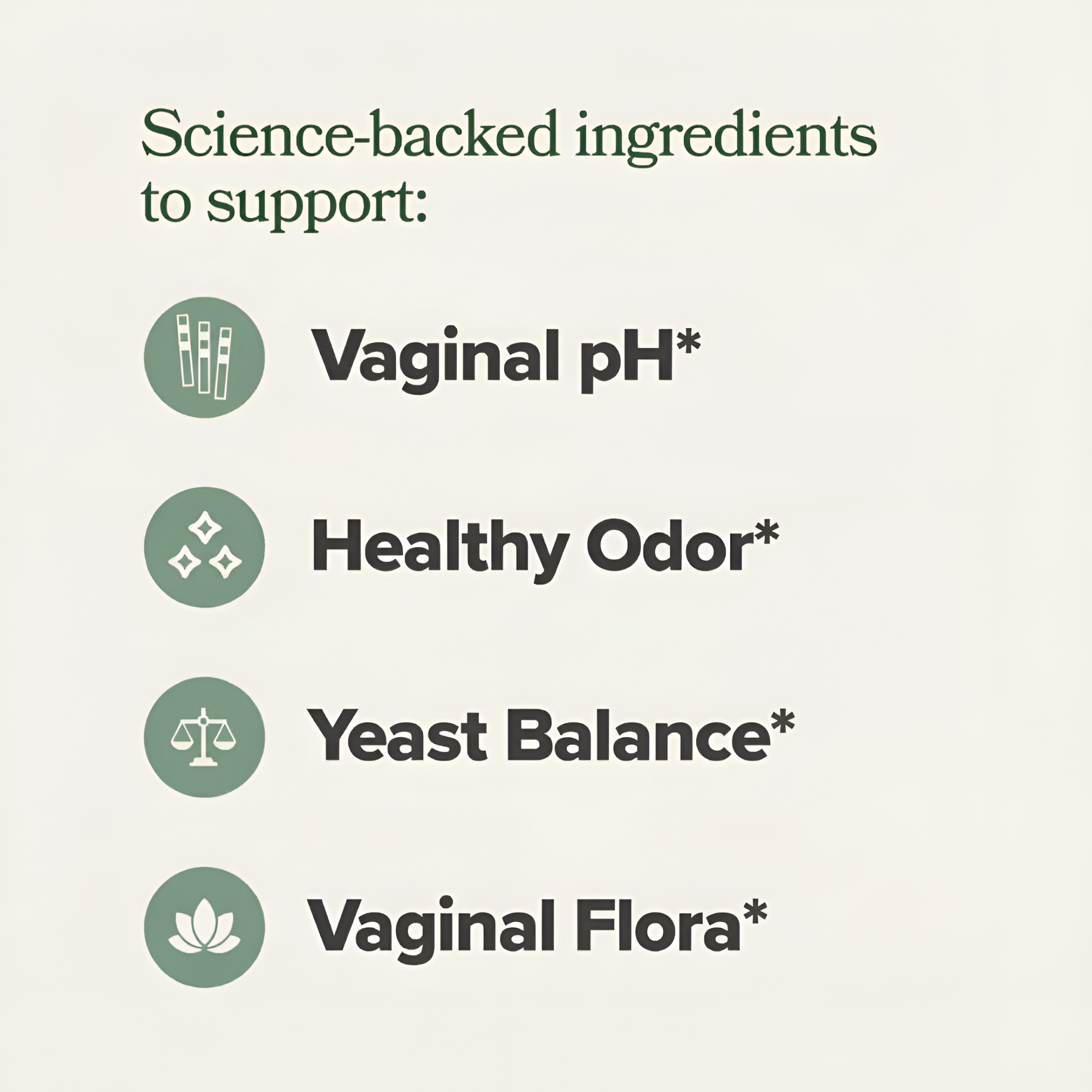 Aueral Flora - Probiotic for pH + odor support from within*