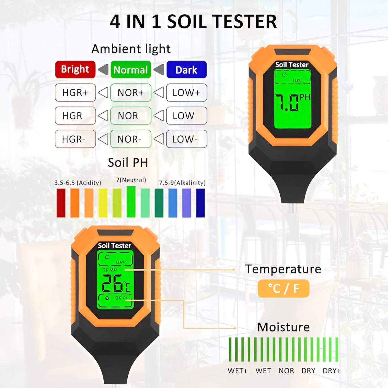 4-in-1 Soil Tester